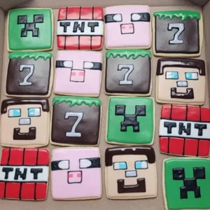 minecraft themed cookies carbondale il