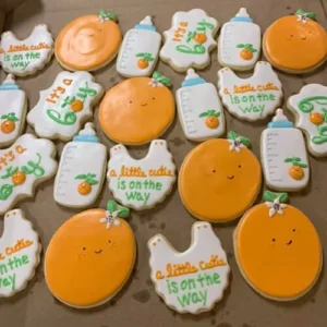 orange themed baby cookies carbondale illinois